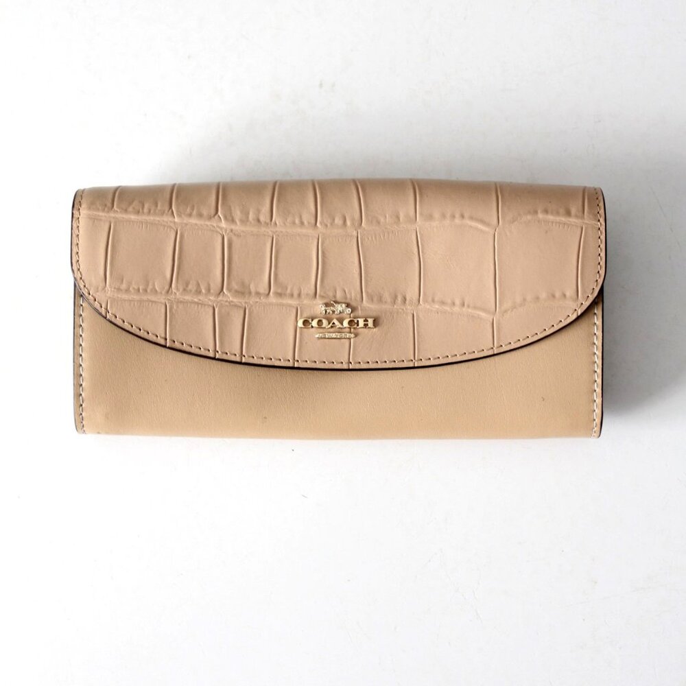 Coach Exotic Trim Slim Envelope Wallet